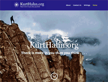 Tablet Screenshot of kurthahn.org